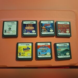LOT of 7 Nintendo DS Game Cartridges I Spy Penguins Imagine Babyz Winters‎ Tail